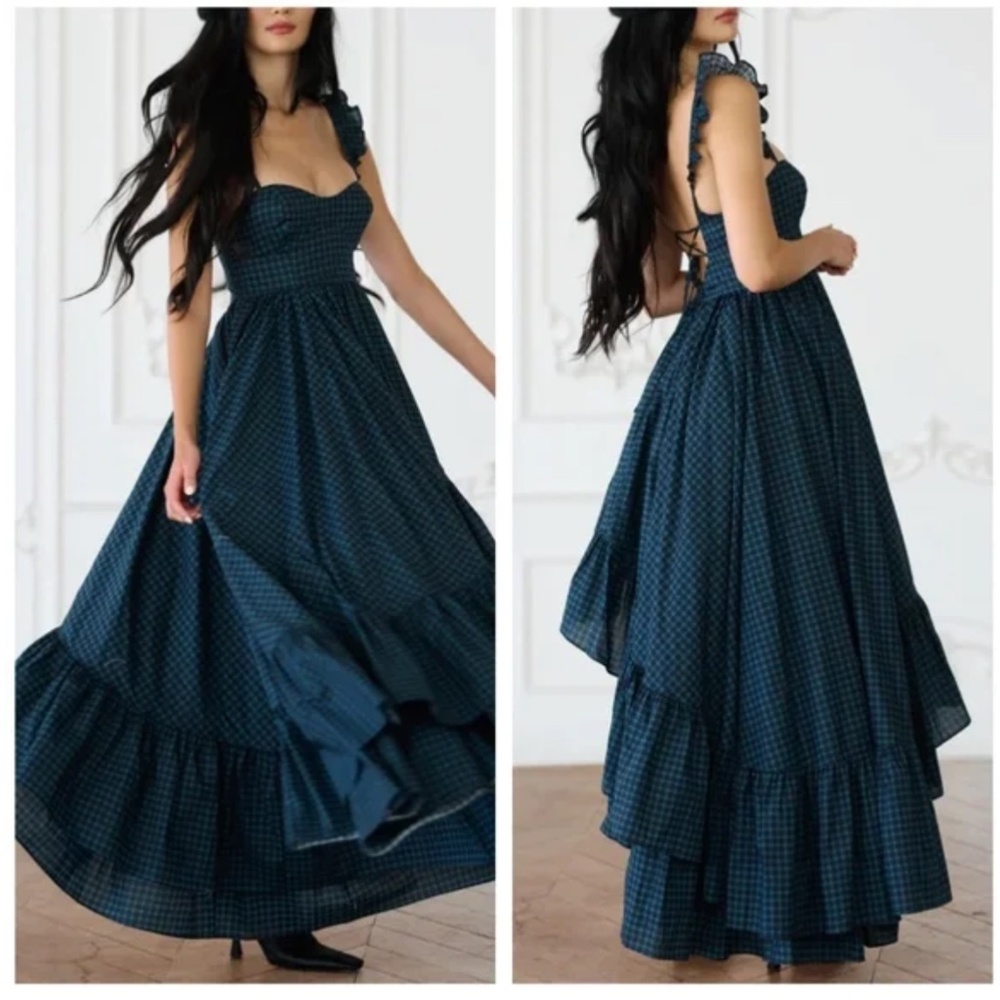 Selkie Farmhouse Tartan Legs for Days Dress 4x